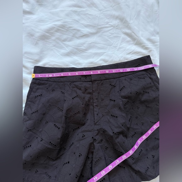 NWT A New Day Black Eyelet Shorts in Size 10 - Picture 9 of 12